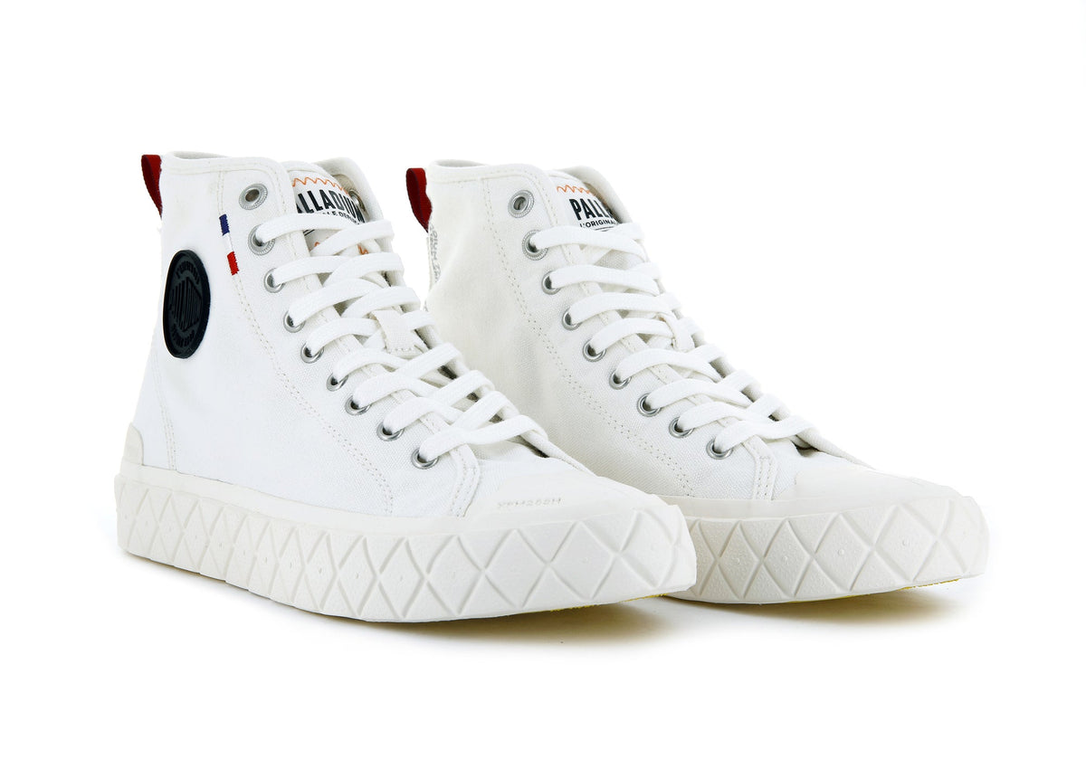 77015-116-M | Palla Ace Canvas Mid | Star White