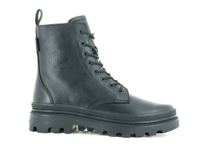 77972-001-M | Pallatrooper Off Leather | Black/Black