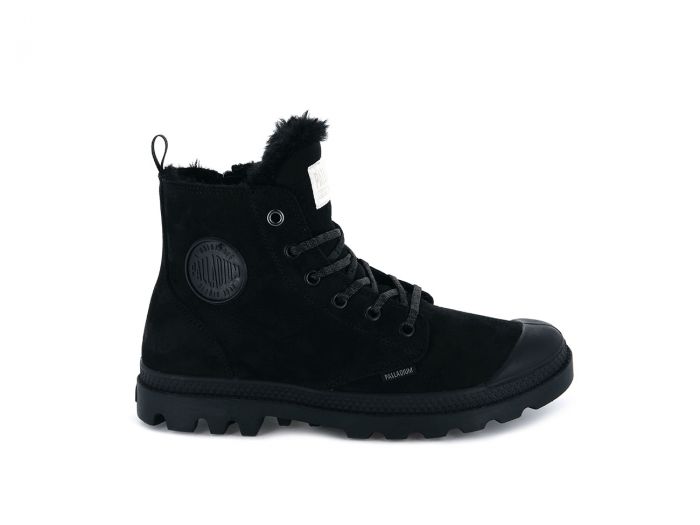 パンプス Malaga Boots In Black Leather Women's mid heel tall boots MALAGA W6W-9808 | PIKOLINOS